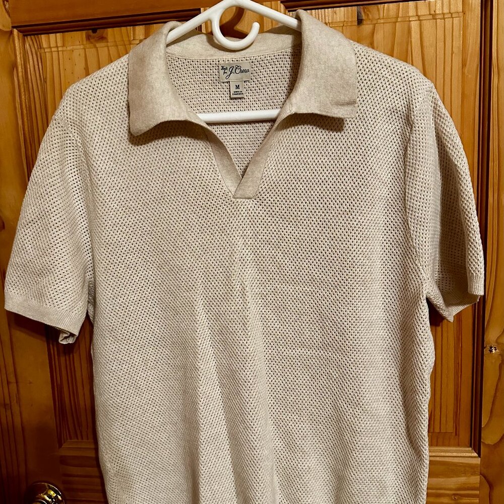 J Crew Mens Cotton Sweater Polo